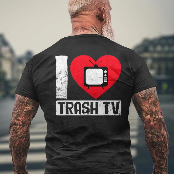 I Love Trash Tv Tv Binge Trash Tv Fan T-Shirt mit Rückendruck Geschenke für alte Männer