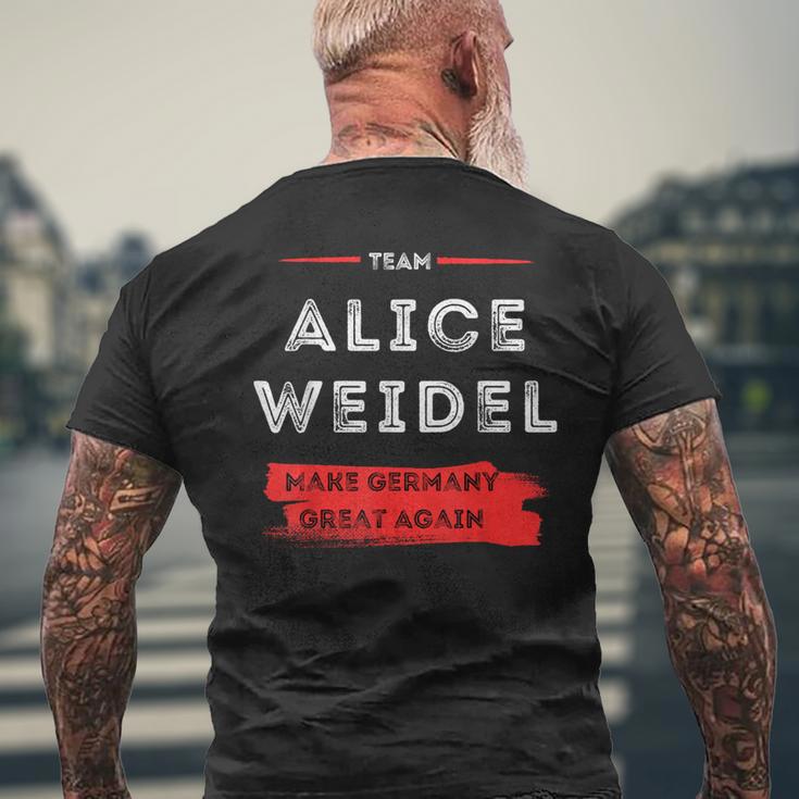 Mach Deutschland Wieder Großartig Team Alice Weidel T-Shirt mit Rückendruck Geschenke für alte Männer