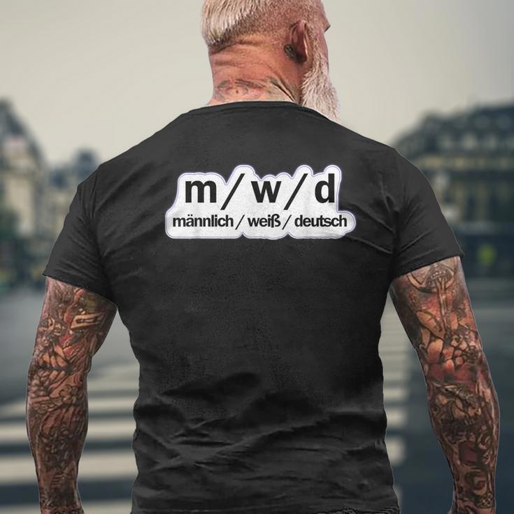 Male German Political Sayings T-Shirt mit Rückendruck Geschenke für alte Männer