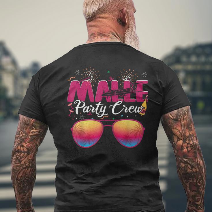 Malle Party Crew Party Holiday Mallorca T-Shirt mit Rückendruck Geschenke für alte Männer