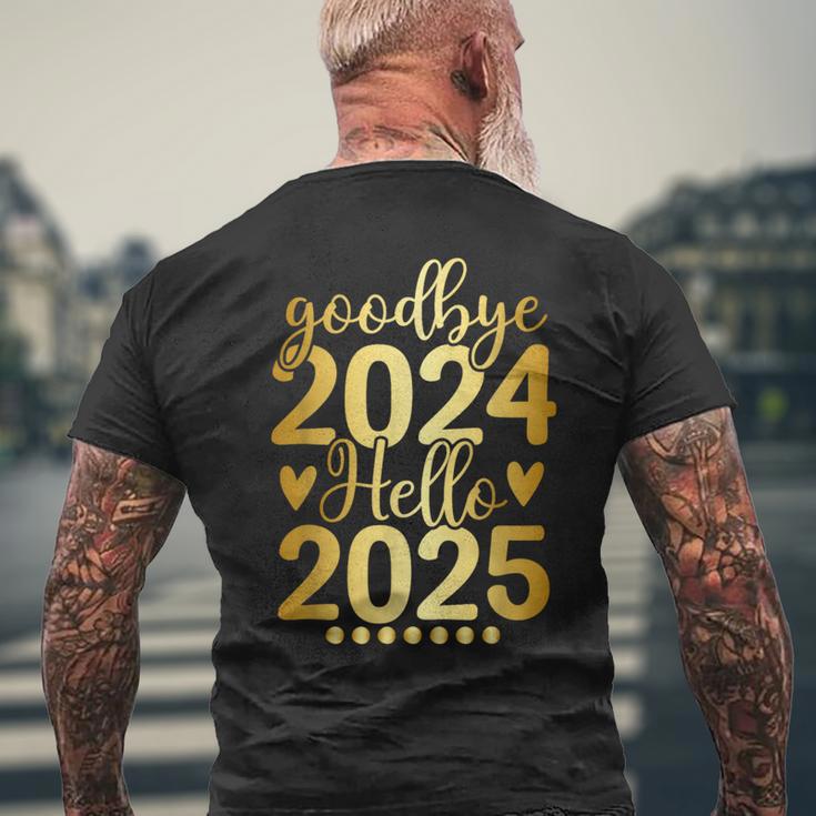 Matching Family Celebration New Year's Eve Goodbye 2024 Hello 2025 T-Shirt mit Rückendruck Geschenke für alte Männer