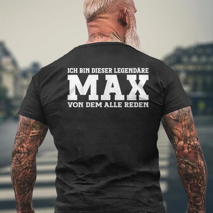 Max First Name Saying Max T-Shirt mit Rückendruck Geschenke für alte Männer