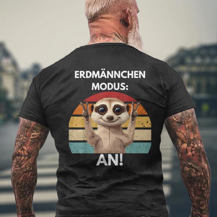 Meerkat Mode An Meerkat T-Shirt mit Rückendruck Geschenke für alte Männer