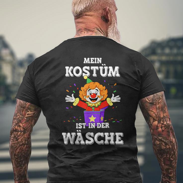 Mein Kostüm Ist In Der Wäsche Clown For Carnival Fancy Dress T-Shirt mit Rückendruck Geschenke für alte Männer