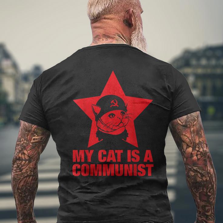 Meine Katze Ist Kommunist T-Shirt mit Rückendruck Geschenke für alte Männer