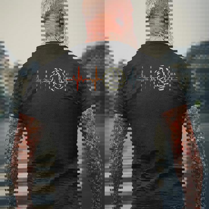 Mi Corazón Late Por El Latido Deloleibol Camiseta Hombre Estampado Espalda Regalos para ancianos