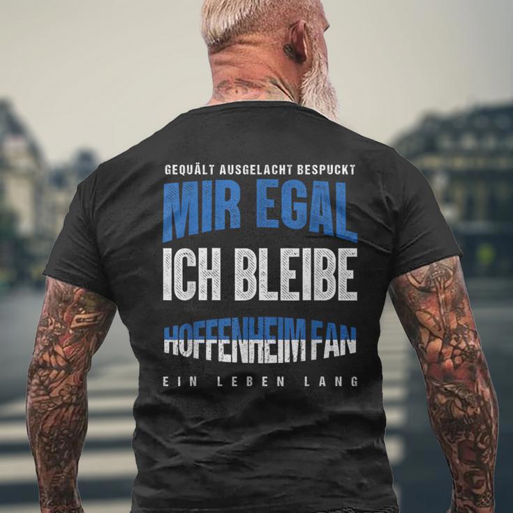 Mir Egal Ich Bleibe Hoffenheim Fan Football Fan Club T-Shirt mit Rückendruck Geschenke für alte Männer