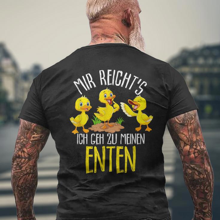 Mir Reichts Ich Geh Zu Meinen Entenzüchter T-Shirt mit Rückendruck Geschenke für alte Männer