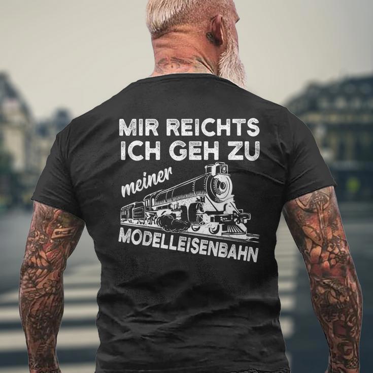 Model Railway Railway Model Making Saying T-Shirt mit Rückendruck Geschenke für alte Männer