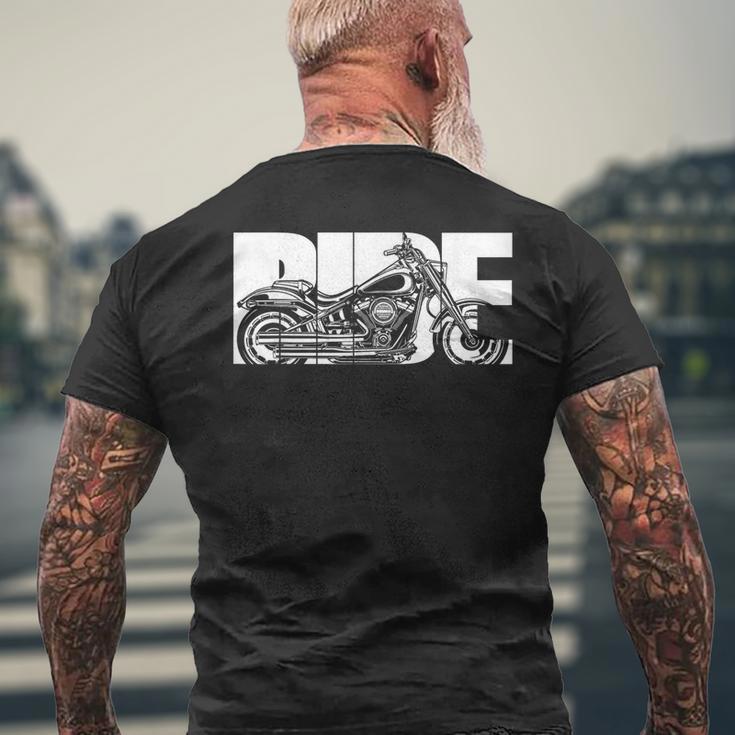 Motorcycle Biker Ride T-Shirt mit Rückendruck Geschenke für alte Männer