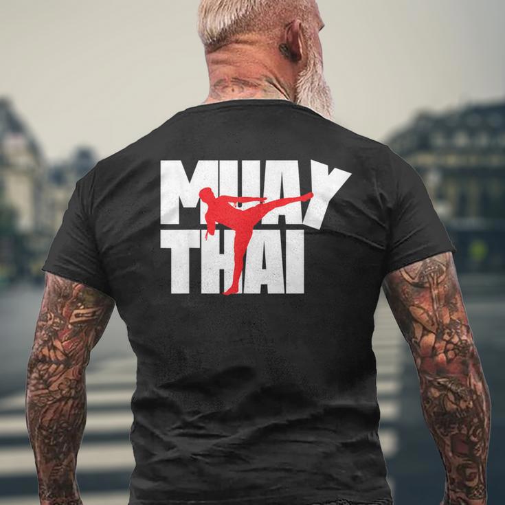 Muay Thai Thai Boxing T-Shirt mit Rückendruck Geschenke für alte Männer