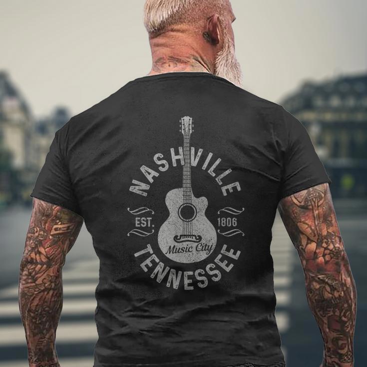 Nashville Tennessee Usa Country Music City Souvenir T-Shirt mit Rückendruck Geschenke für alte Männer