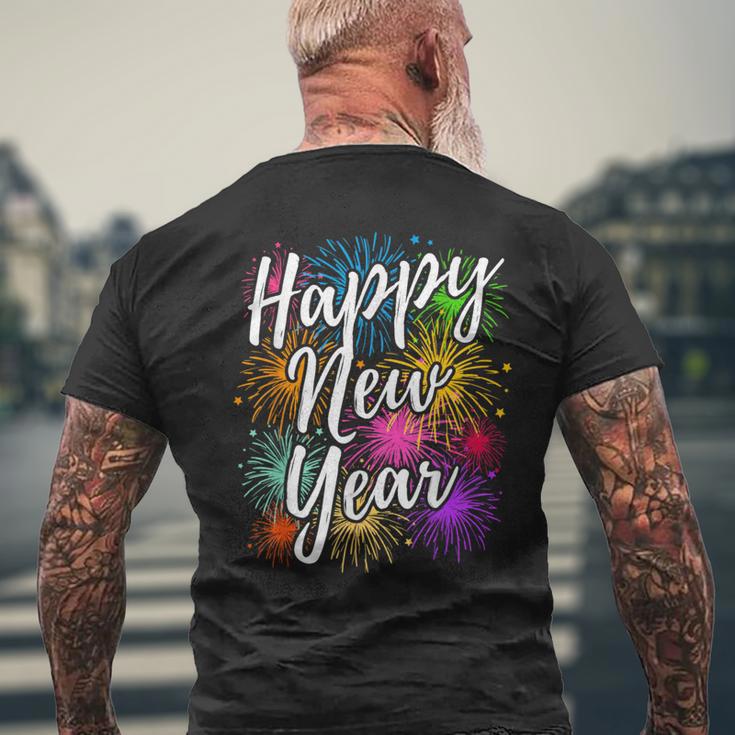 New Year's Eve Party Outfit Decoration Fireworks New Year Happy New Year T-Shirt mit Rückendruck Geschenke für alte Männer