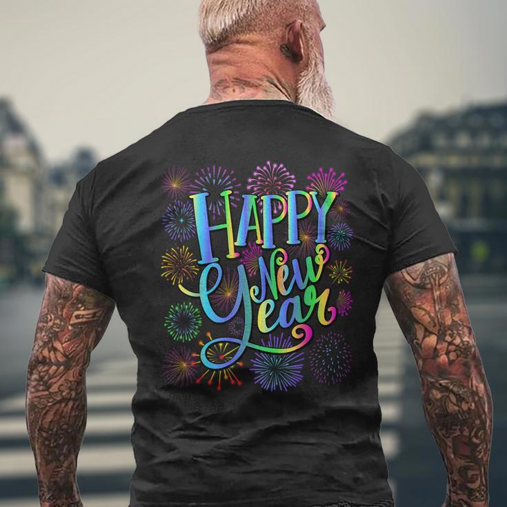 New Year's Eve Party Supplies Nye 2025 Happy New Year T-Shirt mit Rückendruck Geschenke für alte Männer