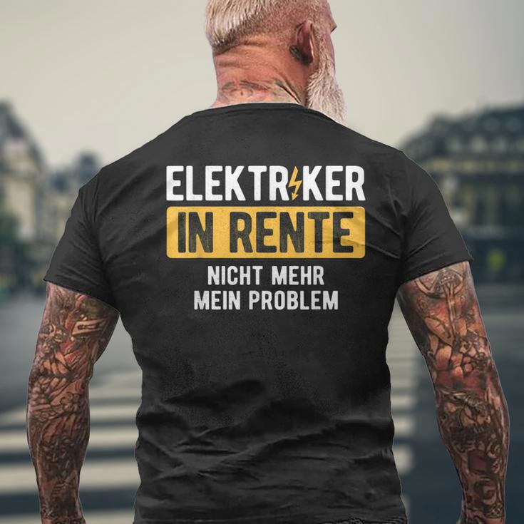 Nicht Mehr Problem Rente Craftsman Electricians T-Shirt mit Rückendruck Geschenke für alte Männer