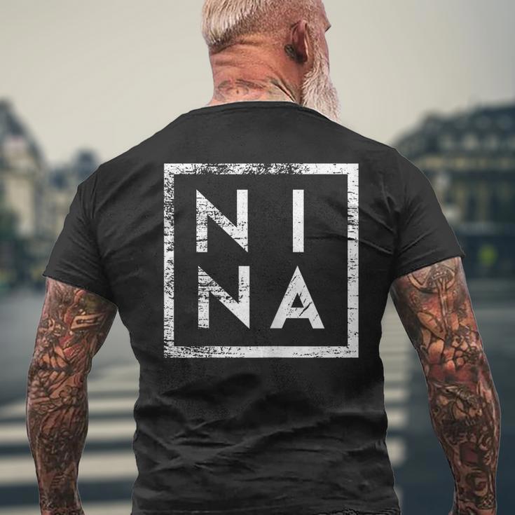 Nina Minimalism T-Shirt mit Rückendruck Geschenke für alte Männer