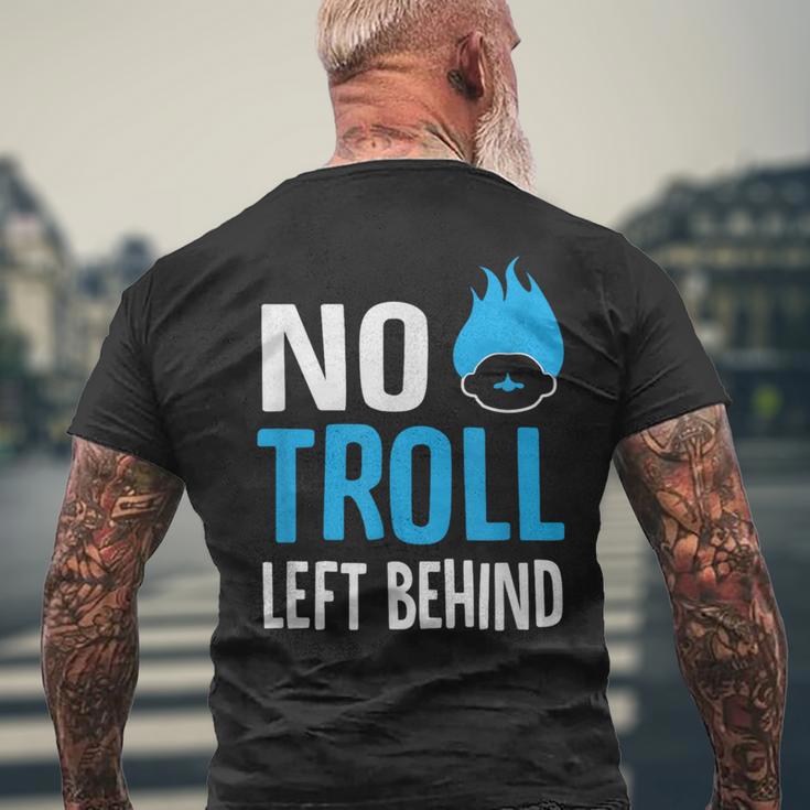 No Troll Left Behind T-Shirt Men's Back Print T-Shirt - Monsterry