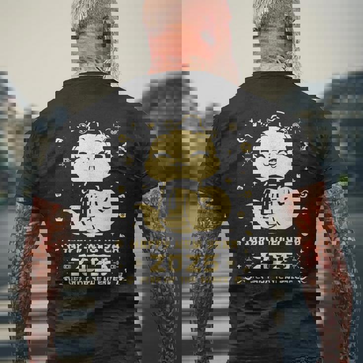 Nouvel An Lunaire 2025 Année Du Serpent Chinois Asiatiqueietnamien T-shirt imprimé au dos Cadeaux pour les vieillards