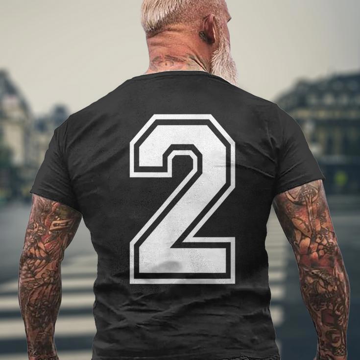 Number 2 Birthday Numbered Uniform Sports Jersey Team Men's Back Print ...