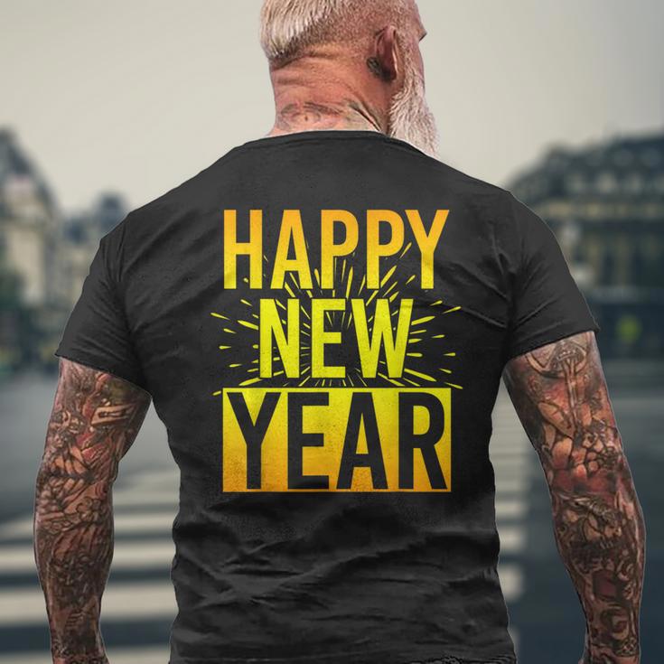 Nye New Year's Eve Party Confetti Fireworks Happy New Year T-Shirt mit Rückendruck Geschenke für alte Männer