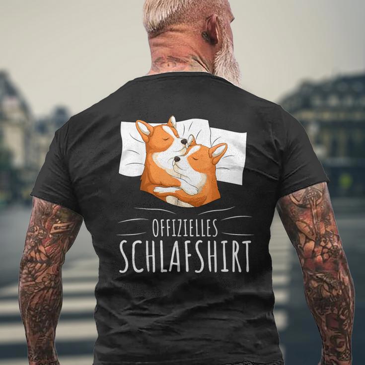 Official Corgi Dog Sleep T-Shirt mit Rückendruck Geschenke für alte Männer