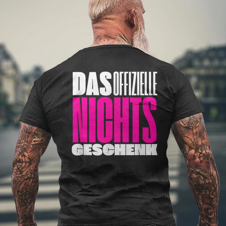 Official Nothing Idea Wir Schenken Uns Nichts T-Shirt mit Rückendruck Geschenke für alte Männer