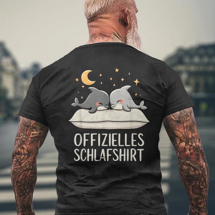 Official Sleep Dolphin Dolphins T-Shirt mit Rückendruck Geschenke für alte Männer