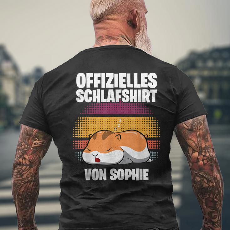 Official Sophie Sleep Personalised S T-Shirt mit Rückendruck Geschenke für alte Männer