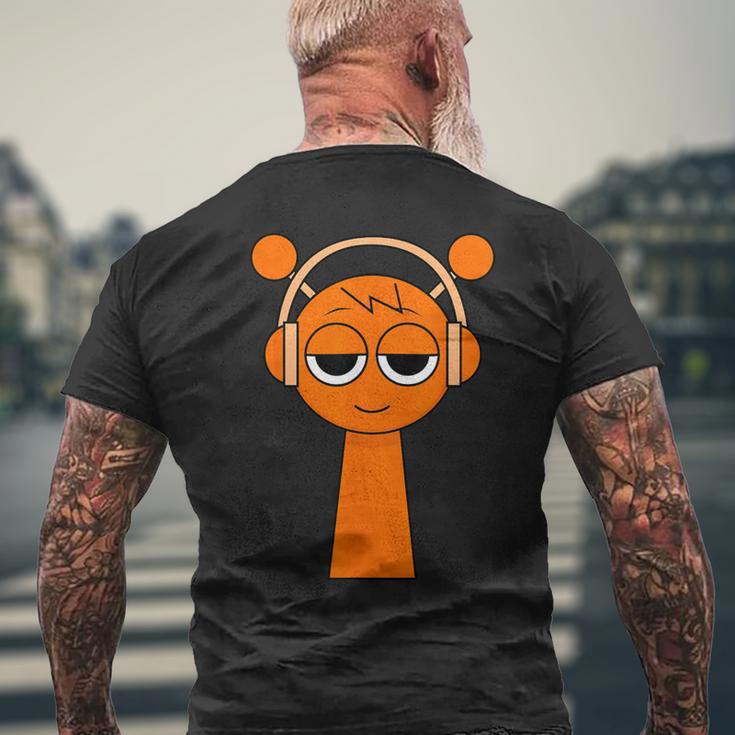 Oren Orange Sprunki Toy T-Shirt mit Rückendruck Geschenke für alte Männer