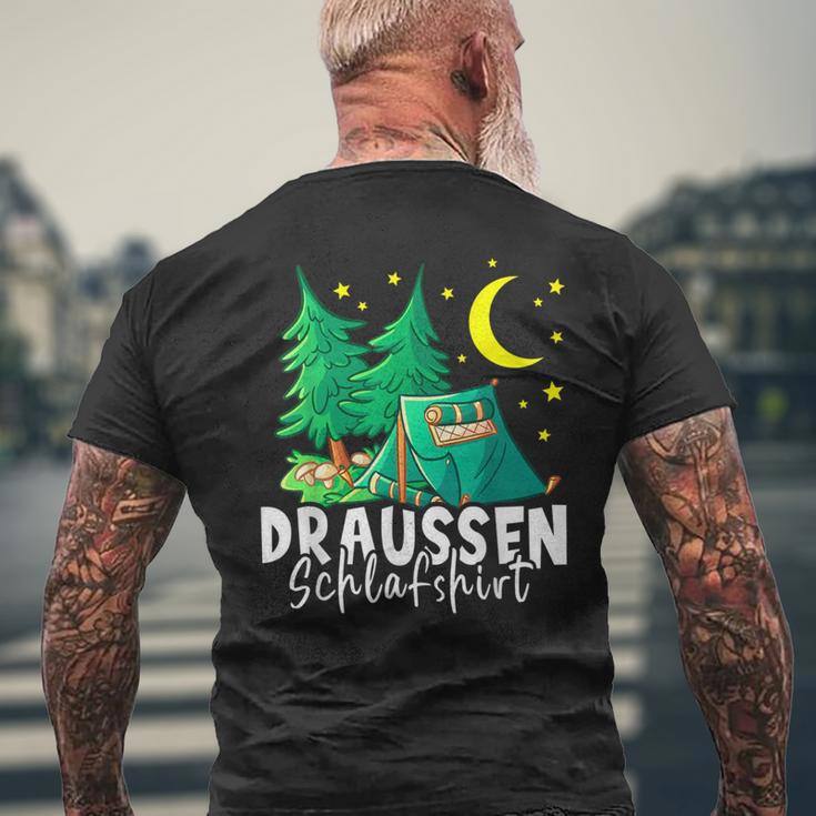 Outdoor Sleep I Camping Camping Scout Camper T-Shirt mit Rückendruck Geschenke für alte Männer