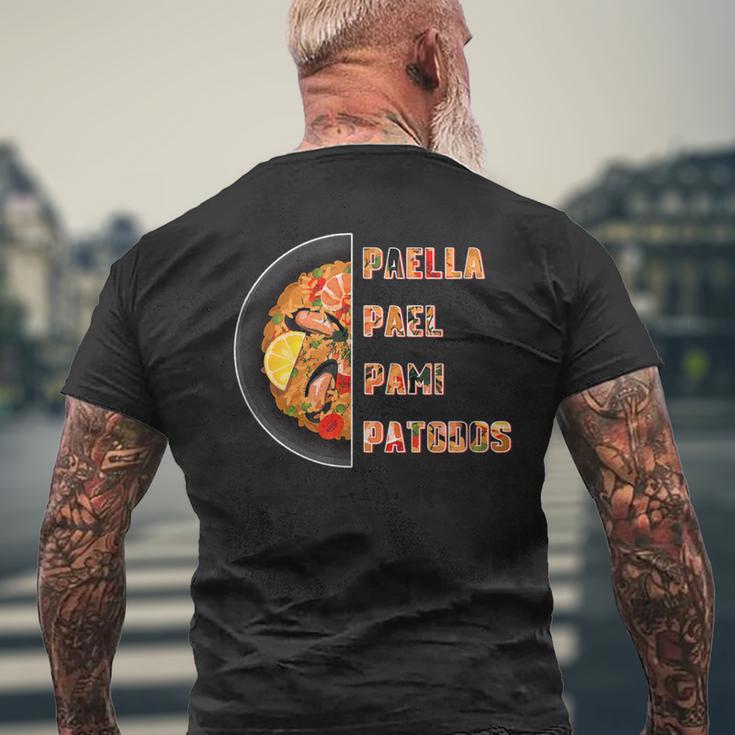 Paella Pael Pami Patodos Paella Comida Favorita Paella Camiseta Hombre Estampado Espalda Regalos para ancianos