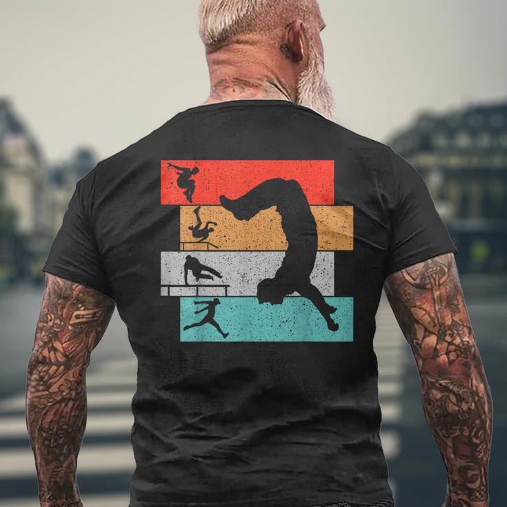 Parkour Parcouring Parcour Boys' T-Shirt mit Rückendruck Geschenke für alte Männer