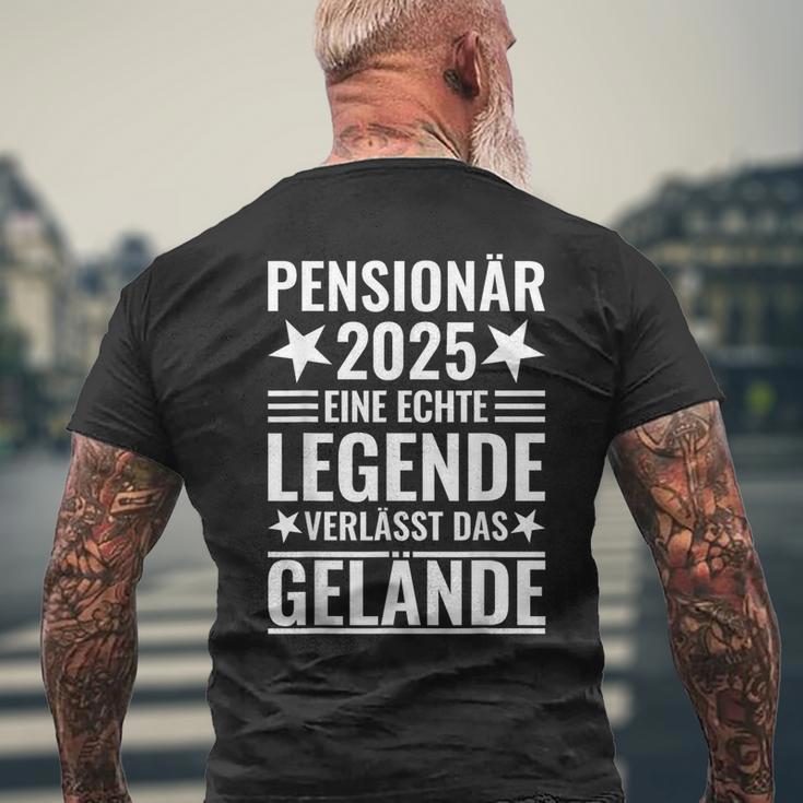 Pensionierung Legendeerlässt Das Gelände Pensionär 2025 T-Shirt mit Rückendruck Geschenke für alte Männer