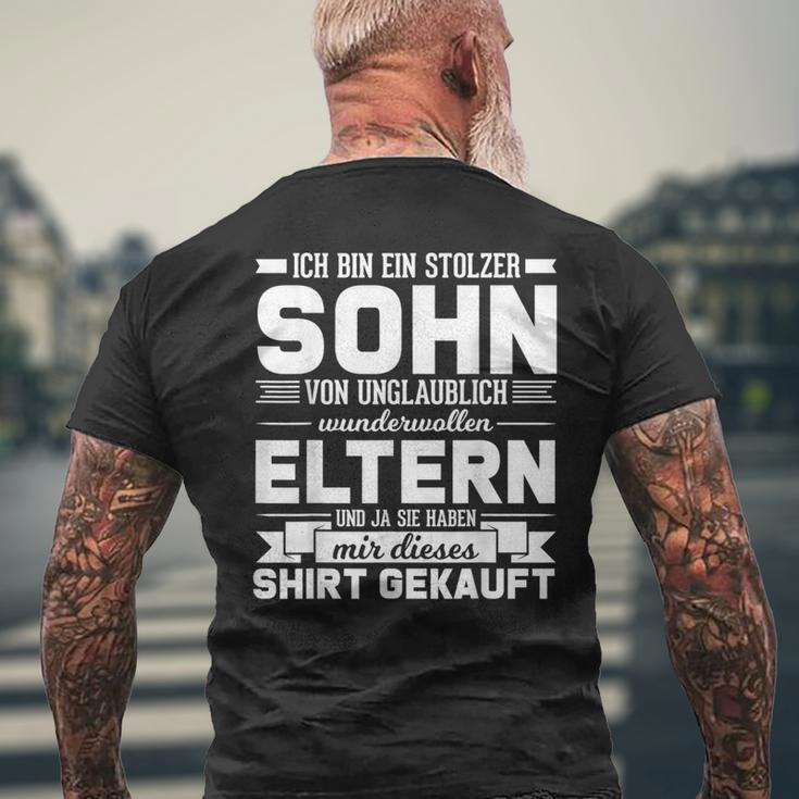 Proud Son Of Fantastic Parents T-Shirt mit Rückendruck Geschenke für alte Männer