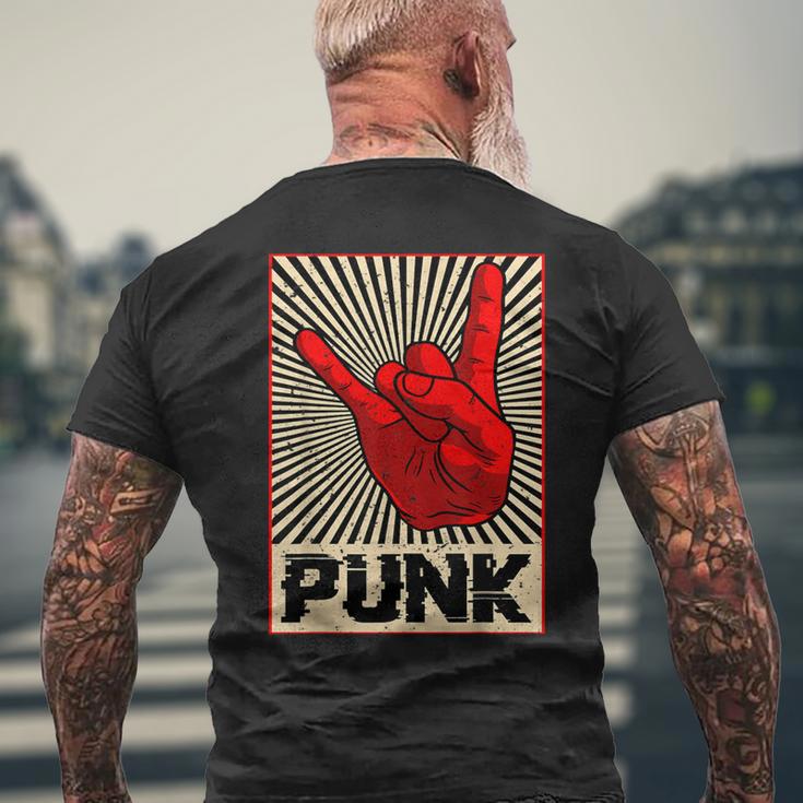 Punk Rock Music Against Nazis Against Right T-Shirt mit Rückendruck Geschenke für alte Männer