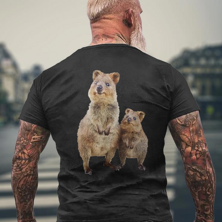 Quokka Australian Quokka With Baby T-Shirt mit Rückendruck Geschenke für alte Männer