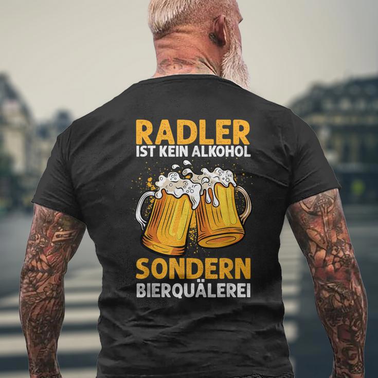 Radler Ist Kein Alkohol Sondern Bierquälerei Bier Party T-Shirt mit Rückendruck Geschenke für alte Männer