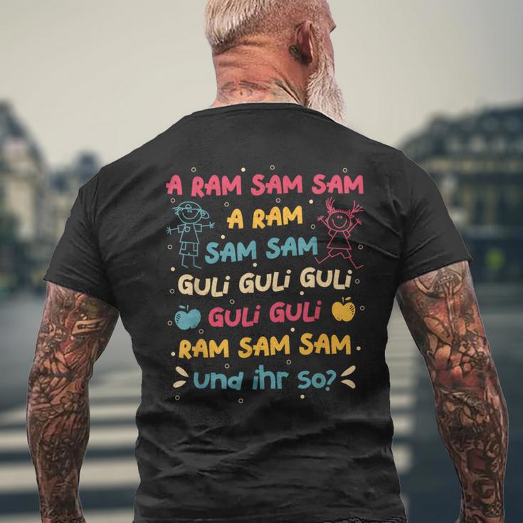 A Ram Sam Sam S T-Shirt mit Rückendruck Geschenke für alte Männer