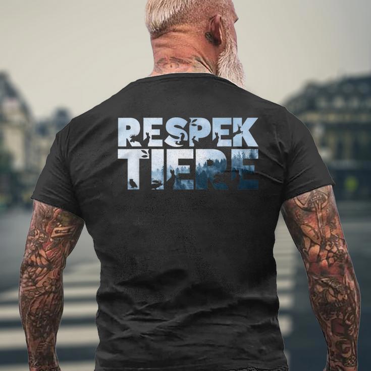 Respectants Animals Animal Protectionegetariansegan Activist Forest T-Shirt mit Rückendruck Geschenke für alte Männer