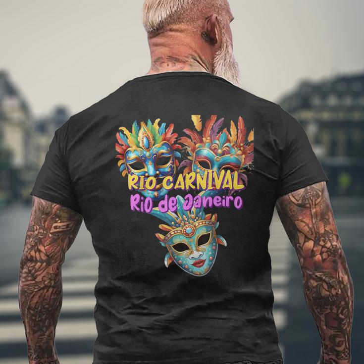 Rio Carnival Rio De Janeiro Brazil Circus Costume T-Shirt mit Rückendruck Geschenke für alte Männer