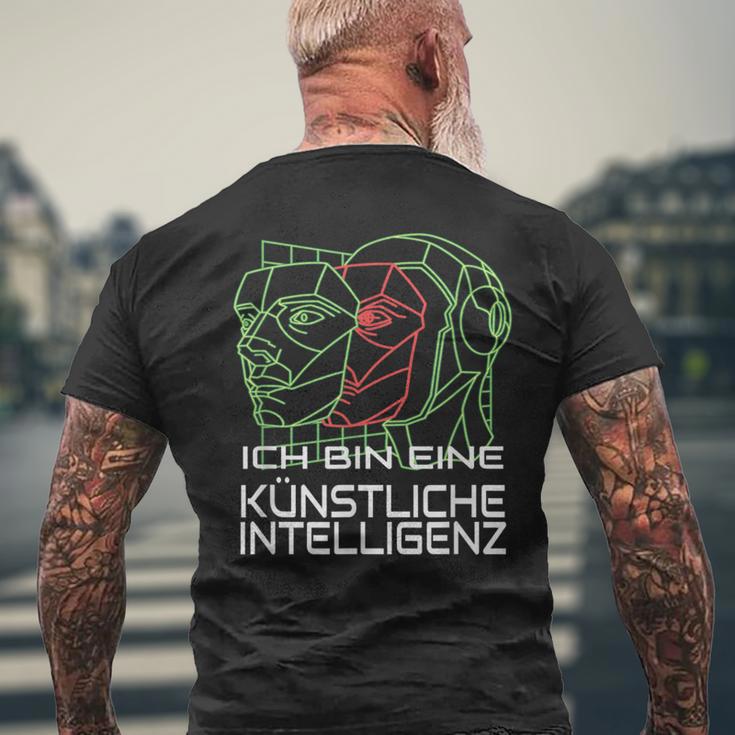 Robot Costume Artificial Intelligence Ai Technology Carnival T-Shirt mit Rückendruck Geschenke für alte Männer