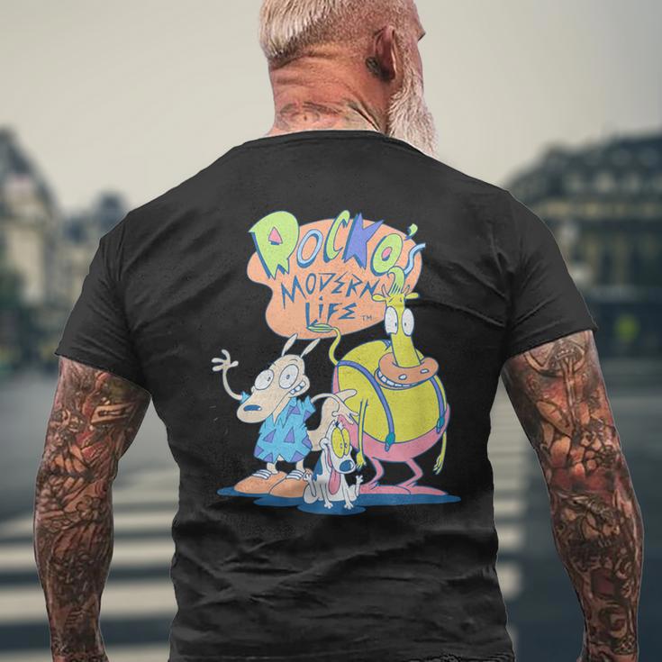 Rocko's Modern Life Group Shot Best Friends Classic Logo T-Shirt mit Rückendruck Geschenke für alte Männer