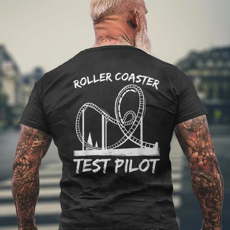 Roller Coaster Test Pilot Roller Coaster T-Shirt mit Rückendruck Geschenke für alte Männer