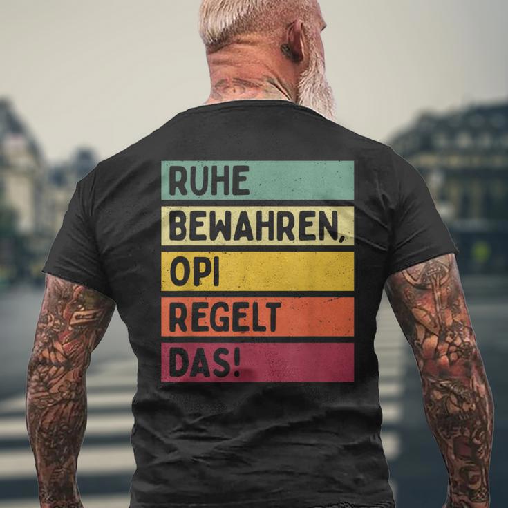 Ruhe Kehalten S T-Shirt mit Rückendruck Geschenke für alte Männer