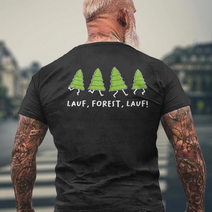 Running Forest Running Parody Sayings T-Shirt mit Rückendruck Geschenke für alte Männer