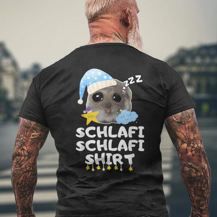 Schlafi Schlafi Sad Hamster Cute Hamstie T-Shirt mit Rückendruck Geschenke für alte Männer