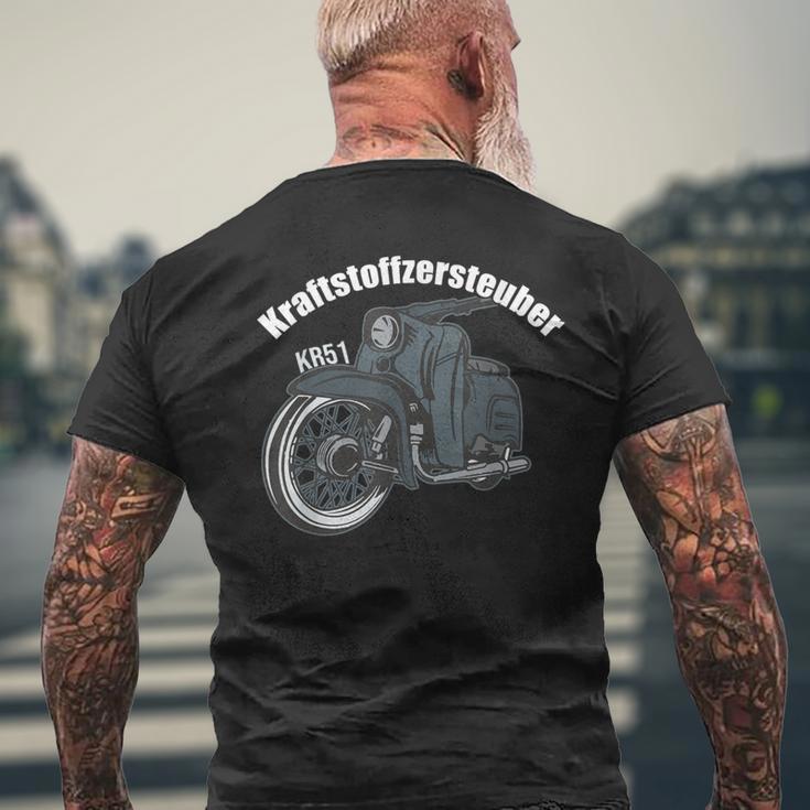 Schwalbe Kr51 Simson Moped Ddr Fuel Distributor Gray S T-Shirt mit Rückendruck Geschenke für alte Männer