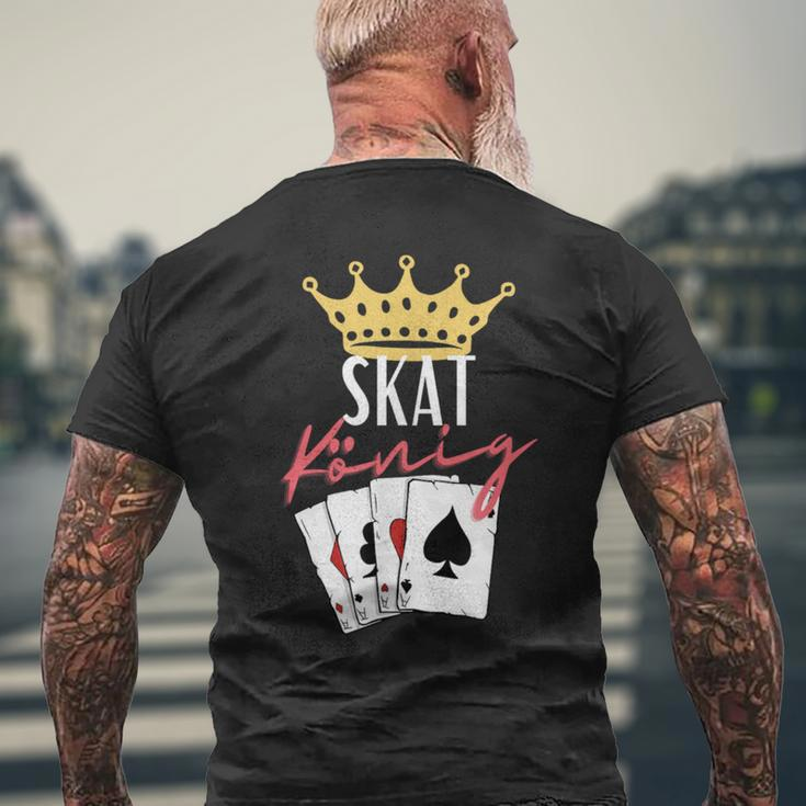 Skat König T-Shirt mit Rückendruck Geschenke für alte Männer