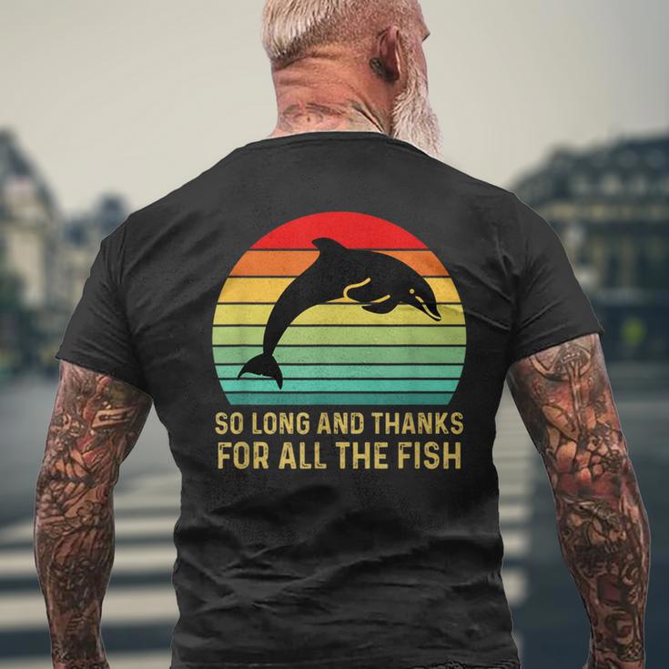 So Long And Thank You For The Whole Fishintage T-Shirt mit Rückendruck Geschenke für alte Männer