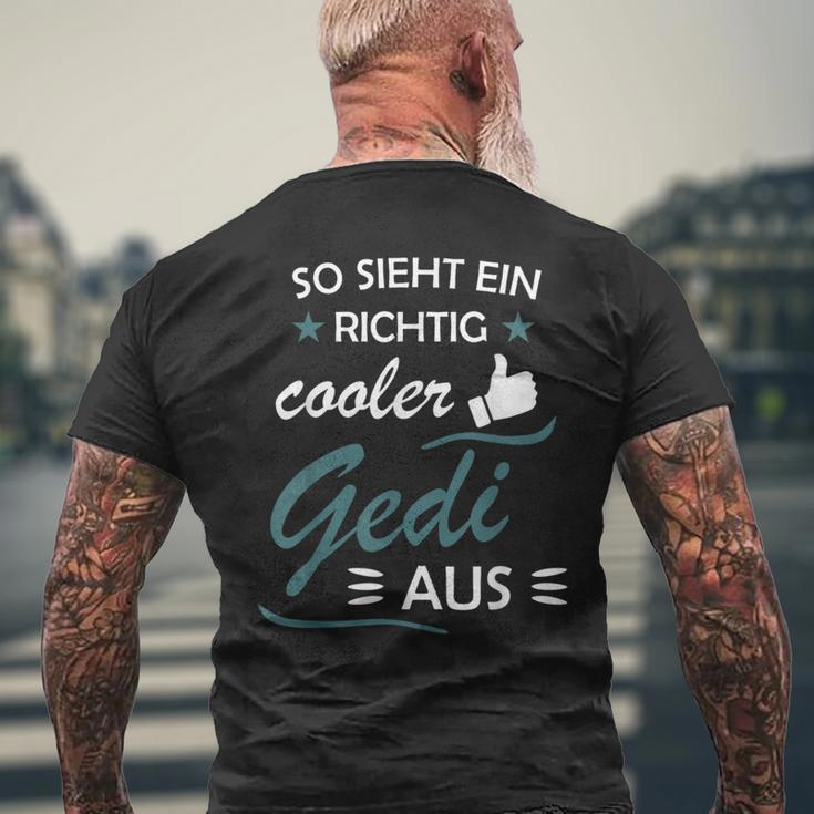 So Sieht Ein Richtig Cooler Gedi Aus Taufdi T-Shirt mit Rückendruck Geschenke für alte Männer